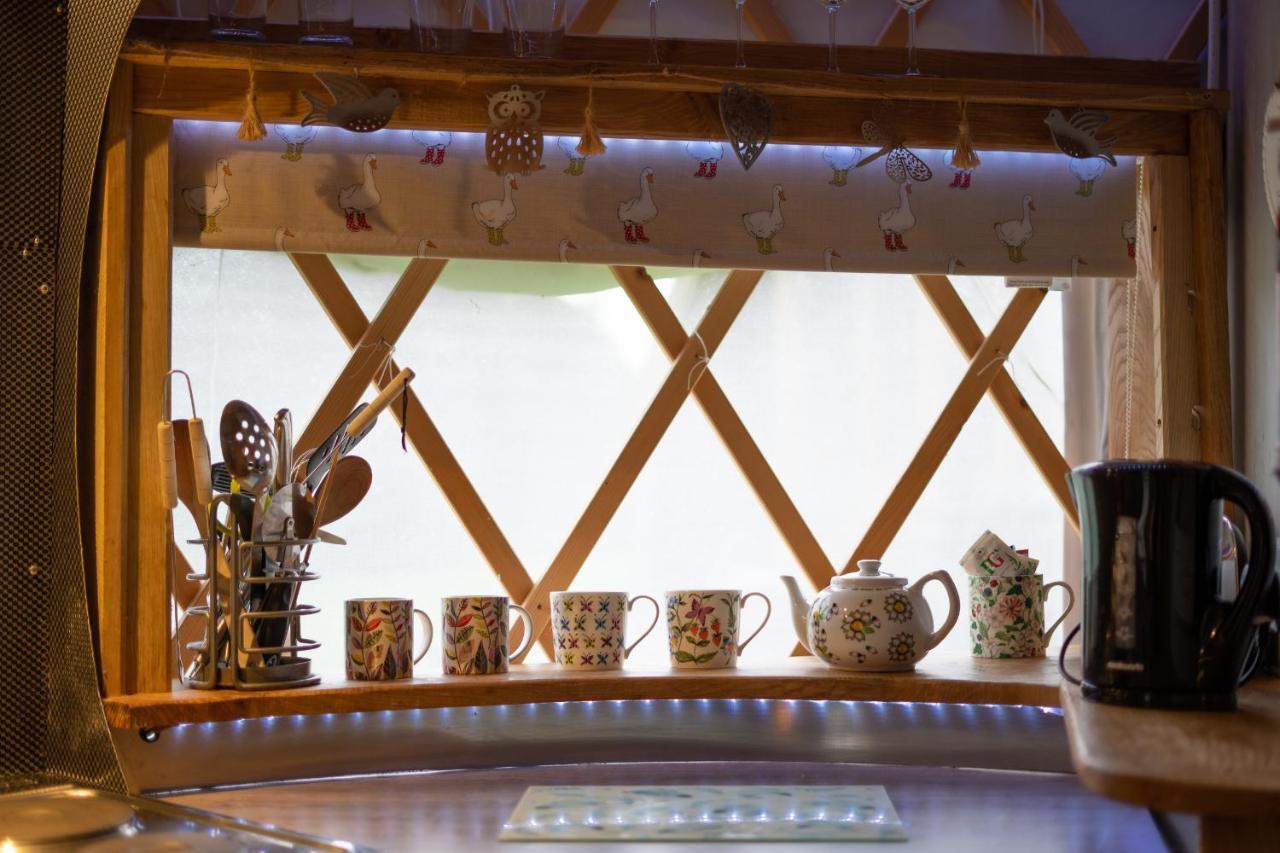 Wall Eden Farm - Luxury Log Cabins And Glamping ハイブリッジ エクステリア 写真